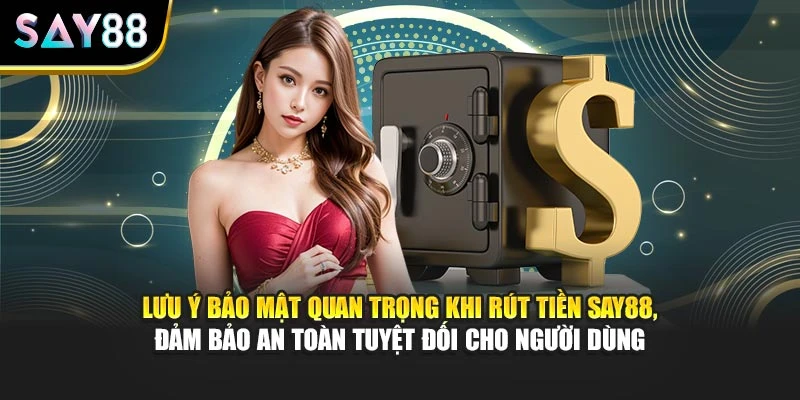 Lưu ý bảo mật quan trọng khi rút tiền Say88, cam kết an toàn tuyệt đối cho người dùng